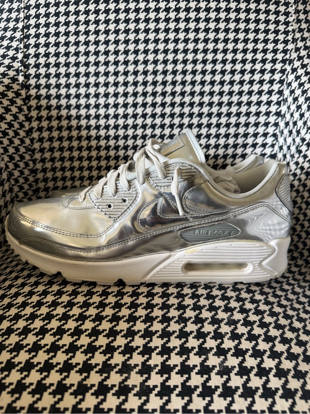 Nike Silver Metallic Air Max 90 Men's Sneaker Size 14